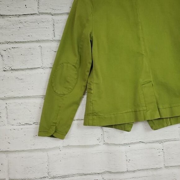 Cartonnier green jean jacket one button blazer - Picture 9 of 9